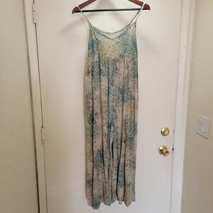 Elegant Blue and Cream Women's Jumpsuit